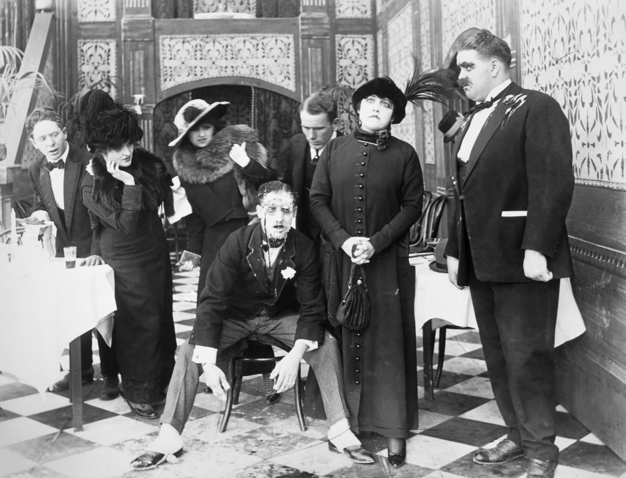 Pie In The Face./Nsilent Film Still. Poster Print by Granger Collection