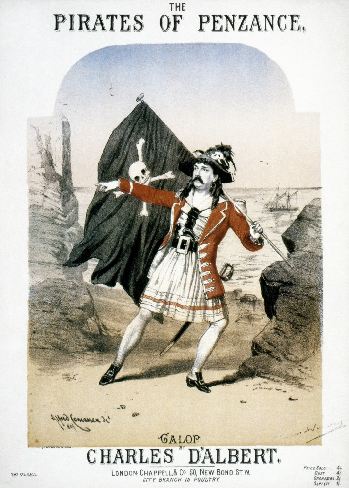 Gilbert & Sullivan, 1880. /Nsheet Music Cover For Gilbert And