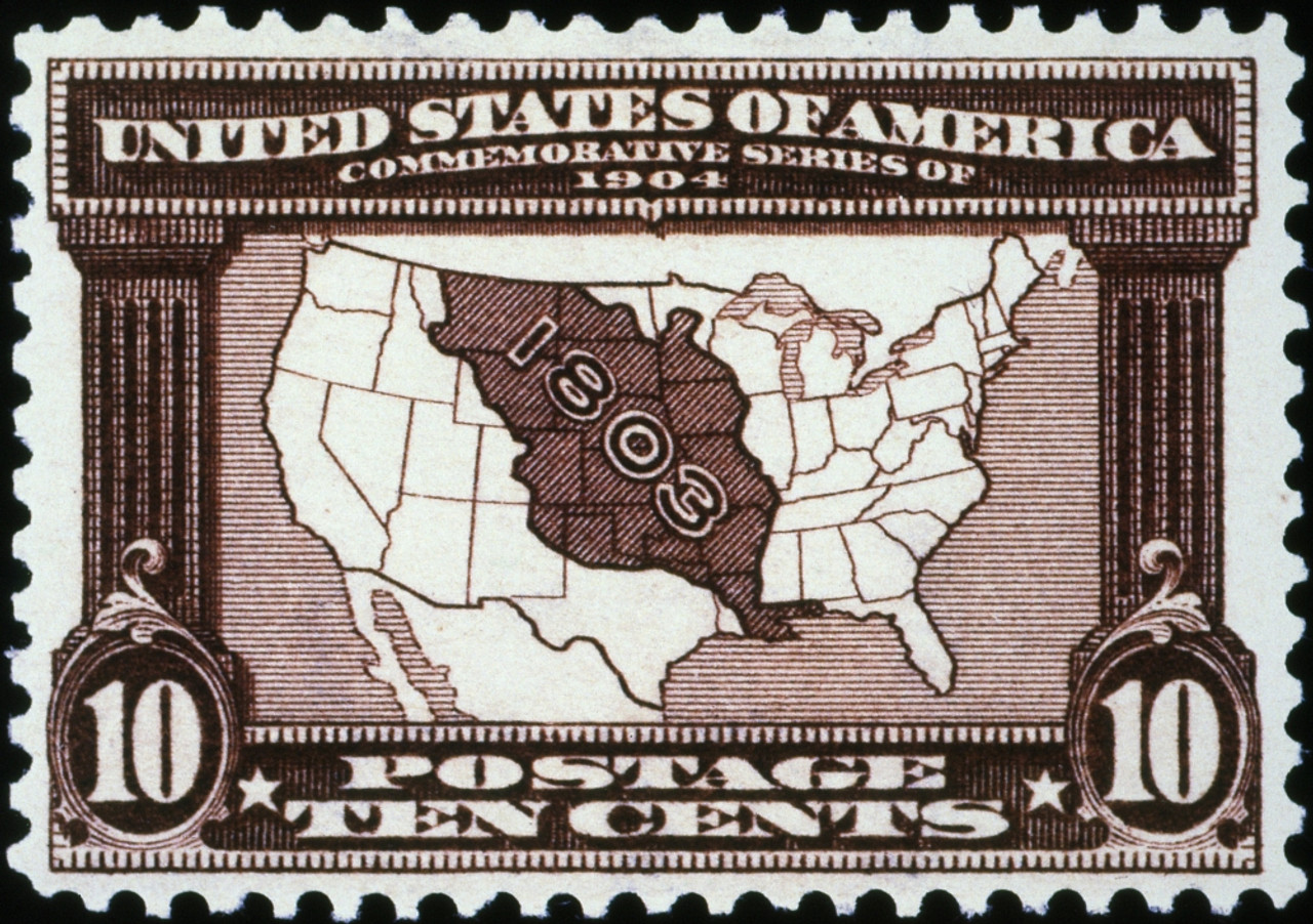 Image of LOUISIANA PURCHASE, 1803 U.S. postage stamp, 1904