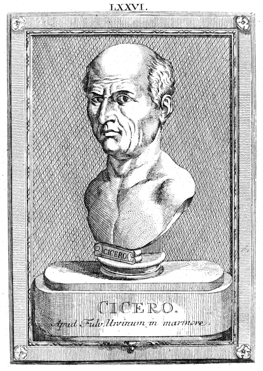 Marcus Tullius Cicero /N(106-43 B.C.). Roman Orator, Statesman, And  Philosopher. Line Engraving, 18Th Century. Poster Print by Granger  Collection -