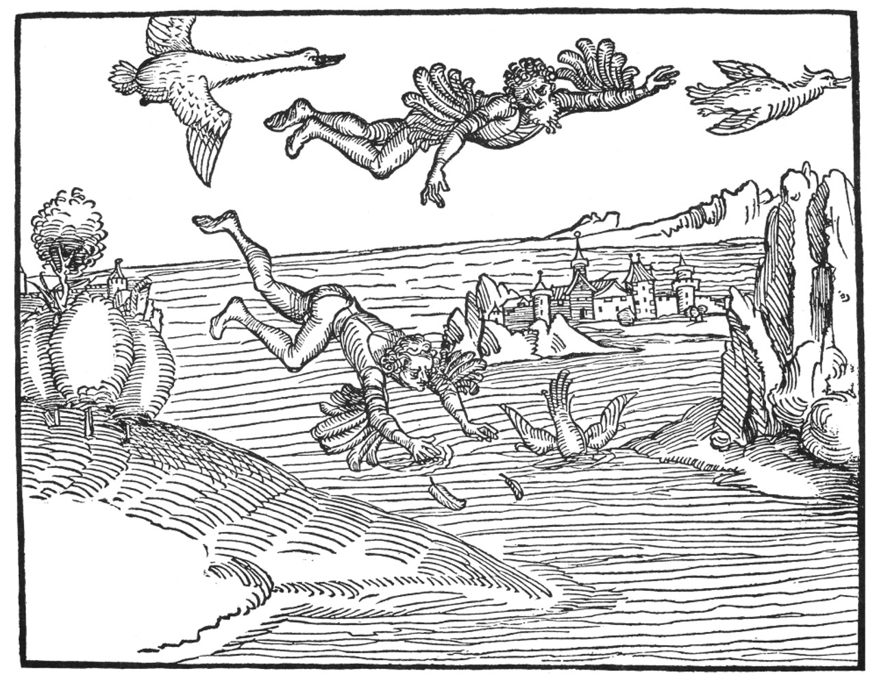 Durer: Daedalus & Icarus. /Ndaedalus And Icarus. Woodcut, 1493, By Albrecht Durer. Poster Print by Granger Collection - Item # VARGRC0004017