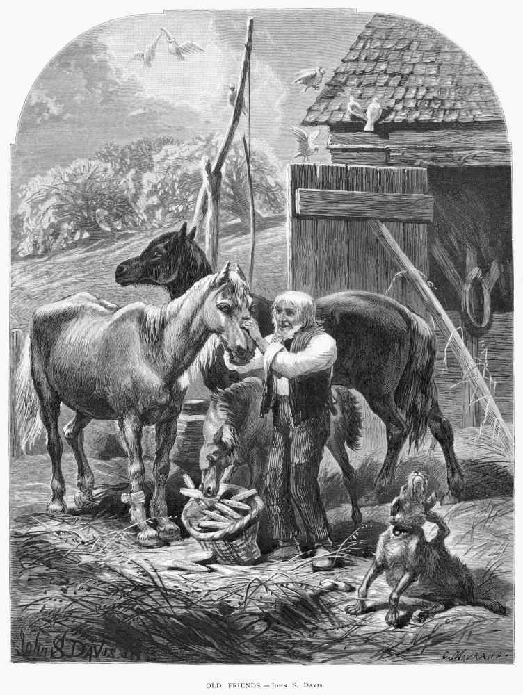 farmer drawing poster