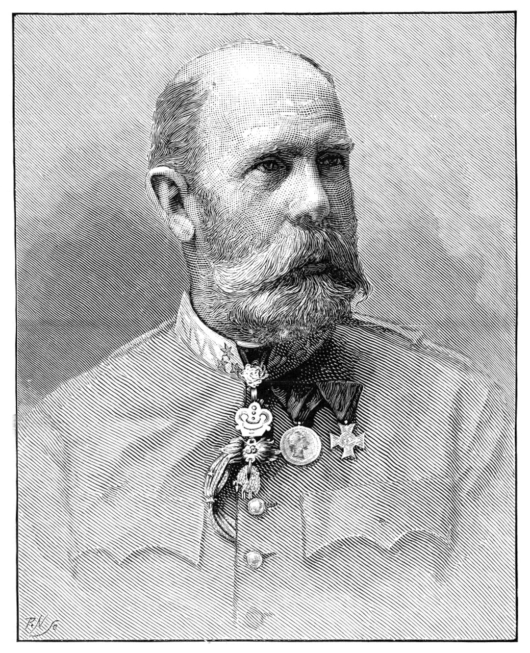 Karl Ludwig (18331896). /Narchduke Karl Ludwig Of Austria. Wood