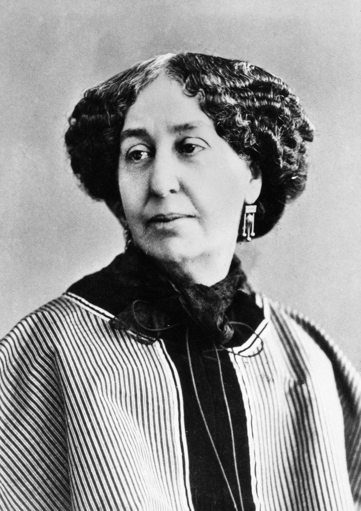 George Sand (1804-1876). /Nfrench Writer. Photographed By Nadar, 1864 ...