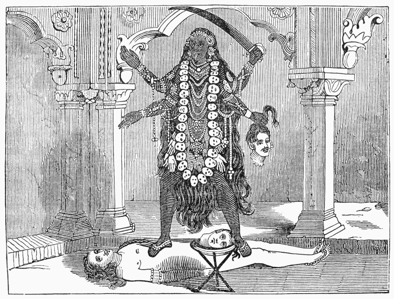 hindu goddess kali drawings