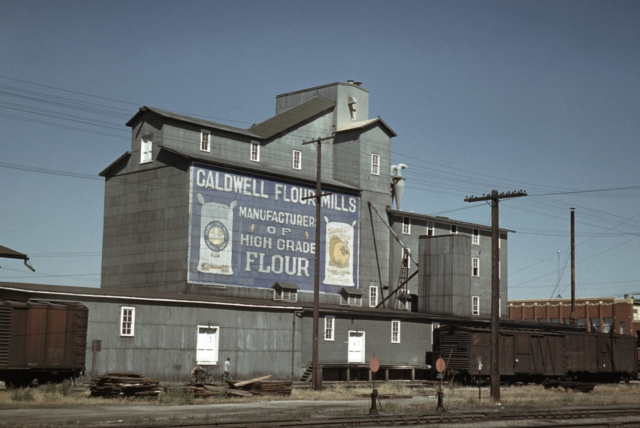 Idaho: Flour Mill, 1941. /Nexterior Of Caldwell Flour Mills In Caldwell,  Idaho. Photograph By Russell Lee, July 1941. Poster Print by Granger  Collection Item VARGRC0122269 Posterazzi