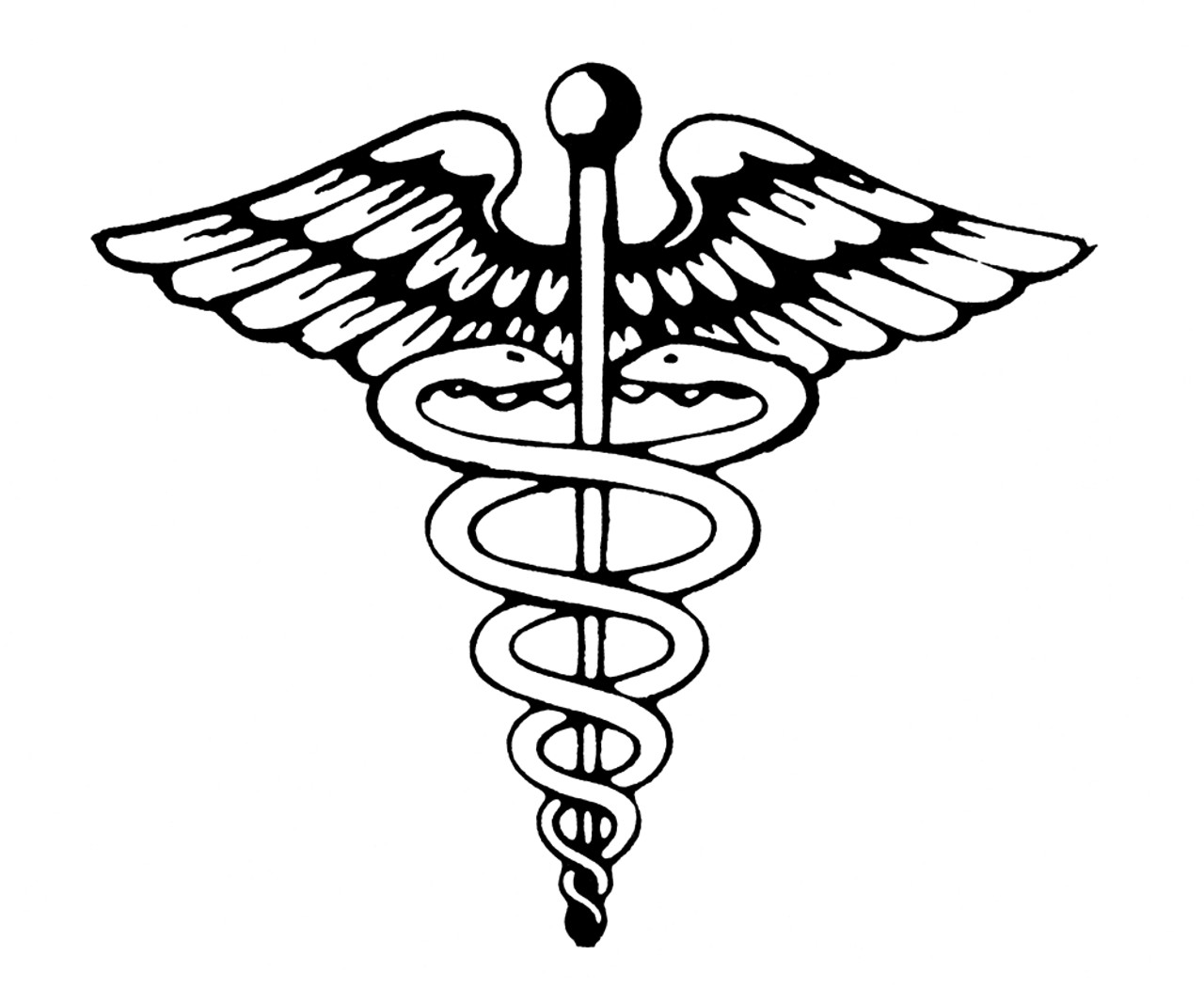 Doctor Staff Medical Caduceus Emblem Vector Illustration Hand Drawing  Royalty Free SVG, Cliparts, Vectors, and Stock Illustration. Image  107882172.