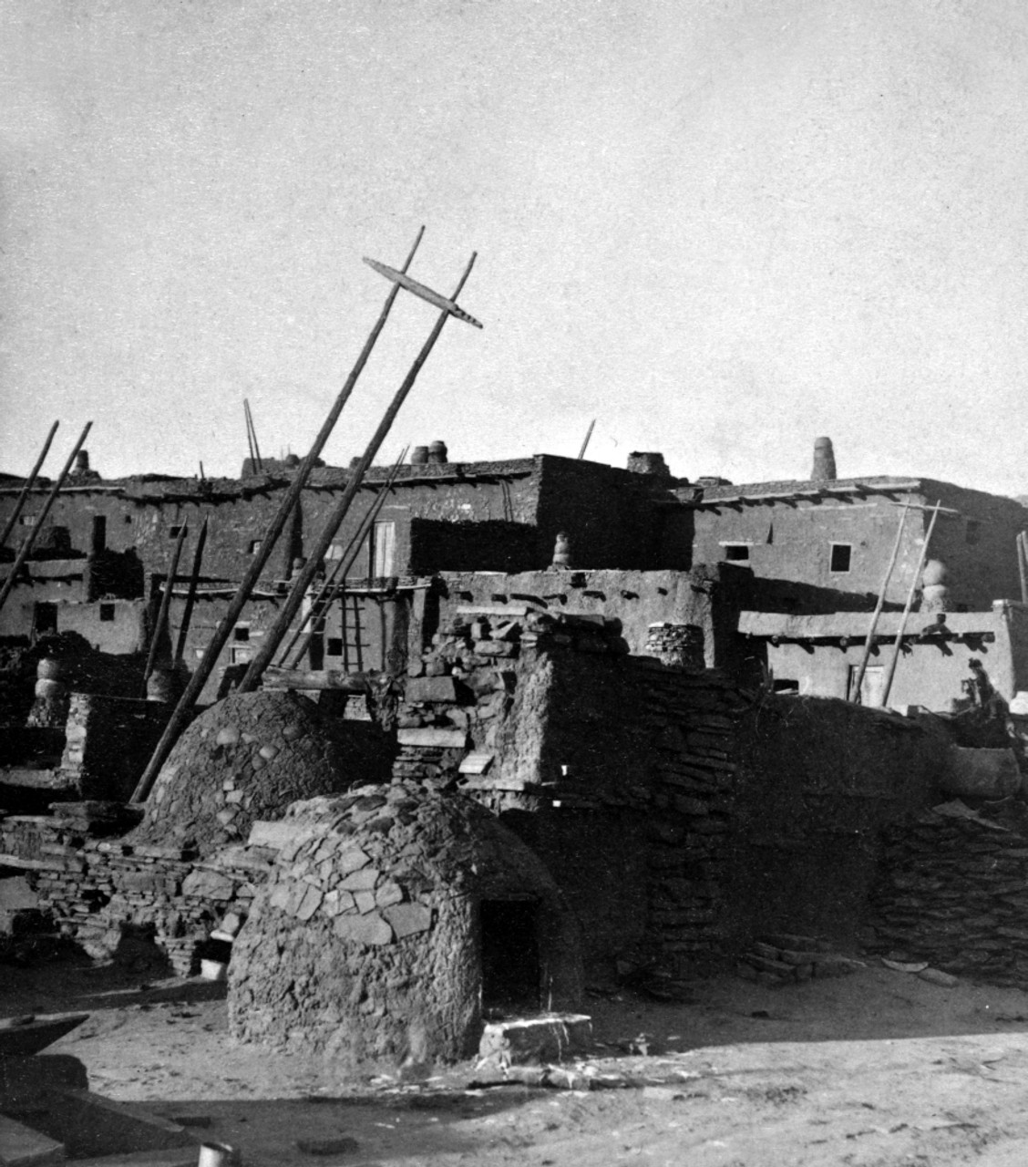 New Mexico Zuni Pueblo. /Nsection Of A Zuni Pueblo Village In New