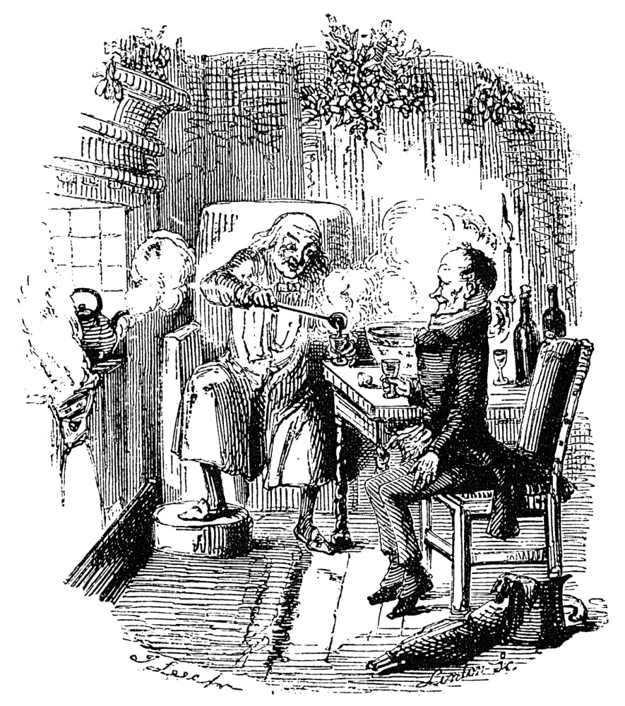 Dickens: Christmas Carol, 1843. Ebenezer Scrooge And Bob Cratchit