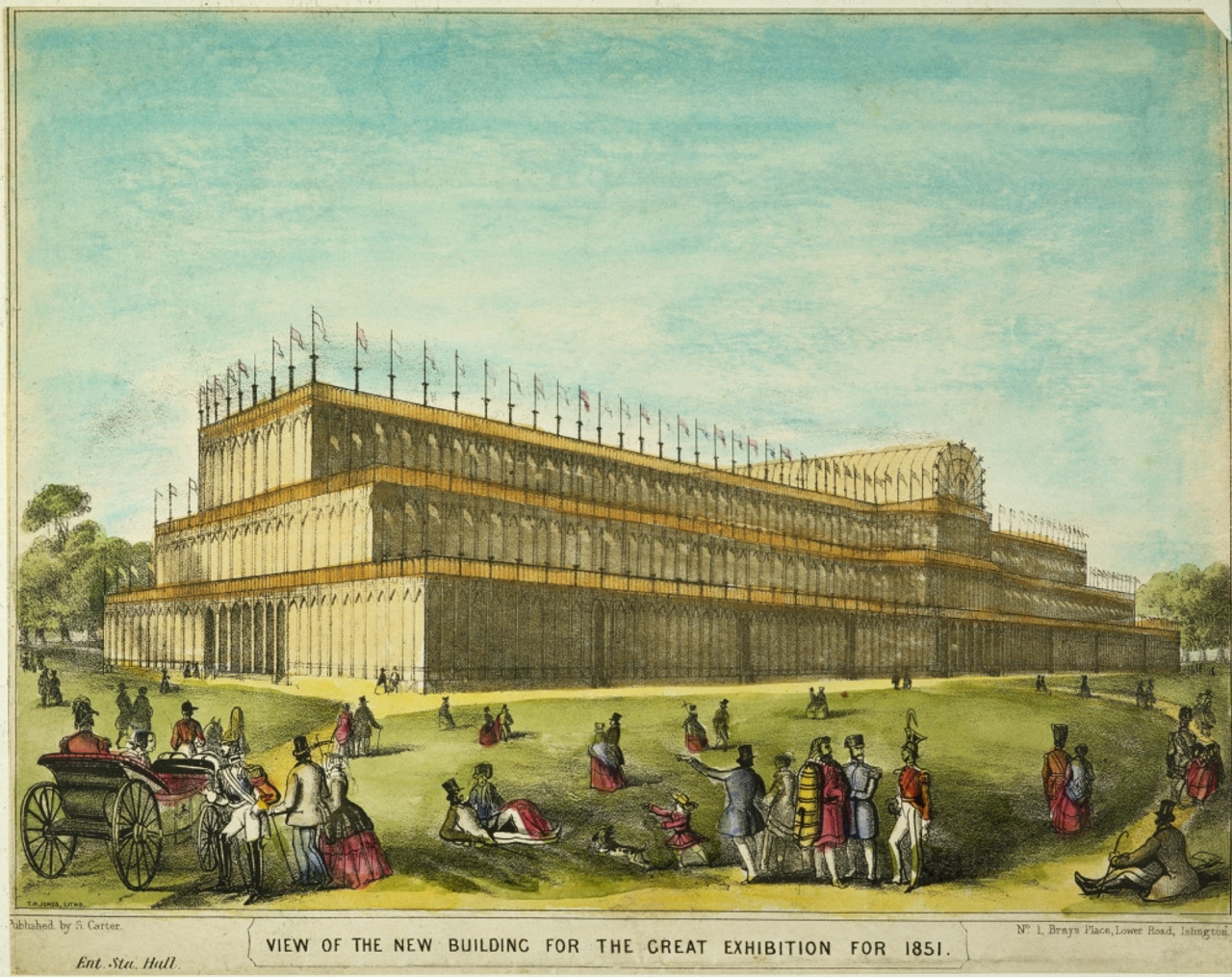 アンティーク版画 リトグラフNEW PALACE ST JAMES PARK アンティーク版画 リトグラフNEW PALACE ST JAMES PARK Antique