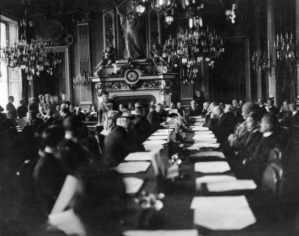 Treaty Of Versailles, 1919. /Na Session Of The Paris Peace Conference ...