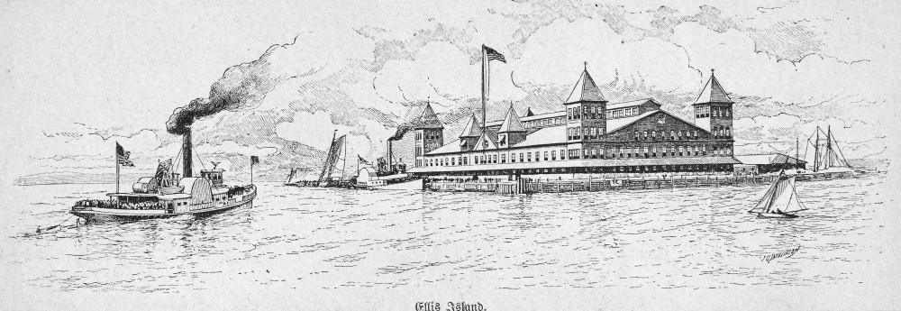 Ellis Island, 1891. /Nellis Island, In Upper New York Bay, The