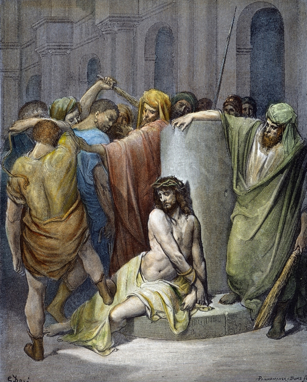 Jesus: Scourging. /Nthe Scourging Of Jesus By The Order Of Pontius ...