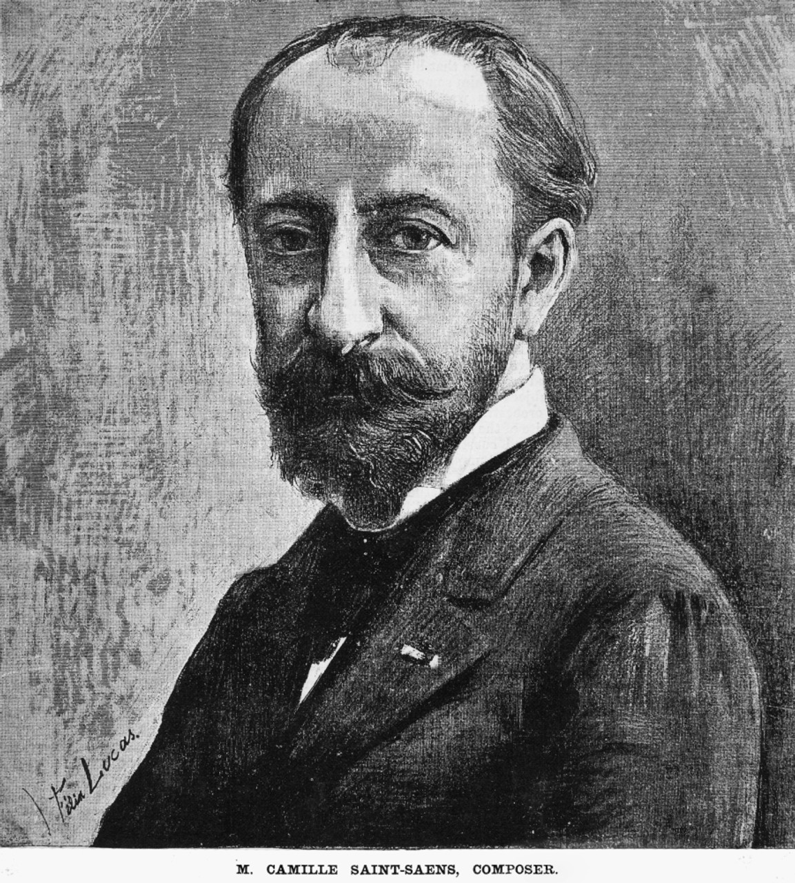 Portrait de Camille Saint-Saens (Saint Saens, 1835-1921