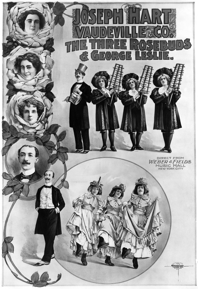 Vaudeville Poster, 1899. /Nlithograph Poster For A Performance By