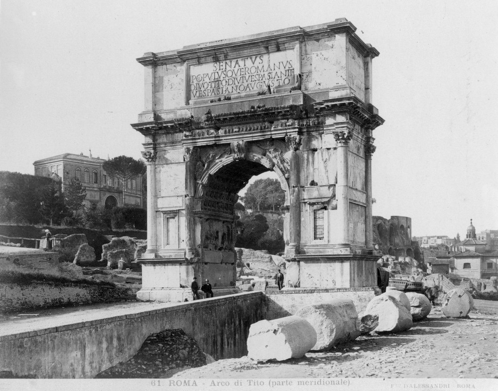 Rome Arch Of Titus, 1900. /Nthe Arch Of Titus, Photographed C1900