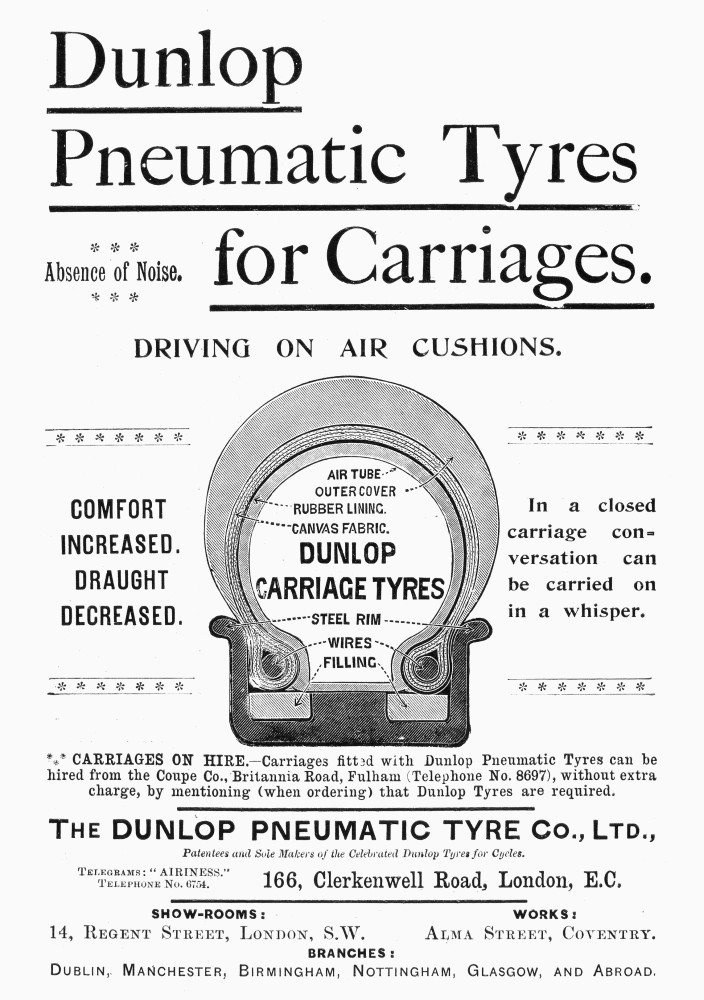 Dunlop Tires, /Nenglish Newspaper Advertisement For Dunlop