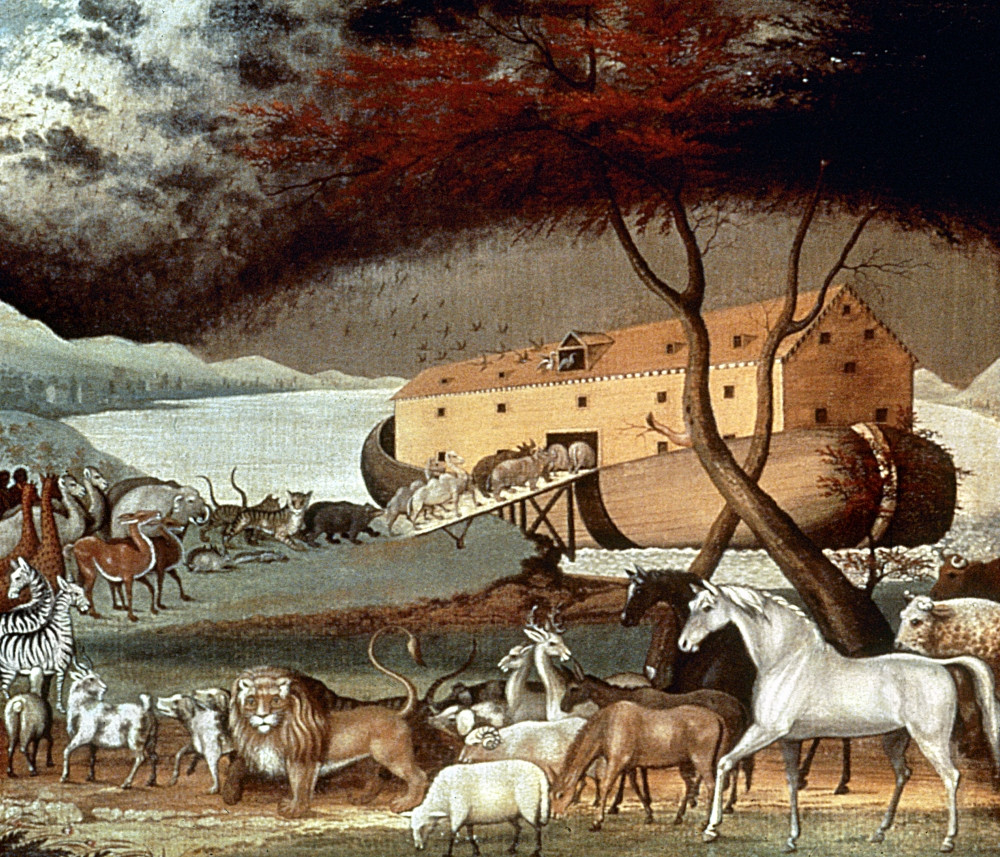 Hicks: Noah'S Ark, 1846. /Noil On Canvas By Edward Hicks, 1846