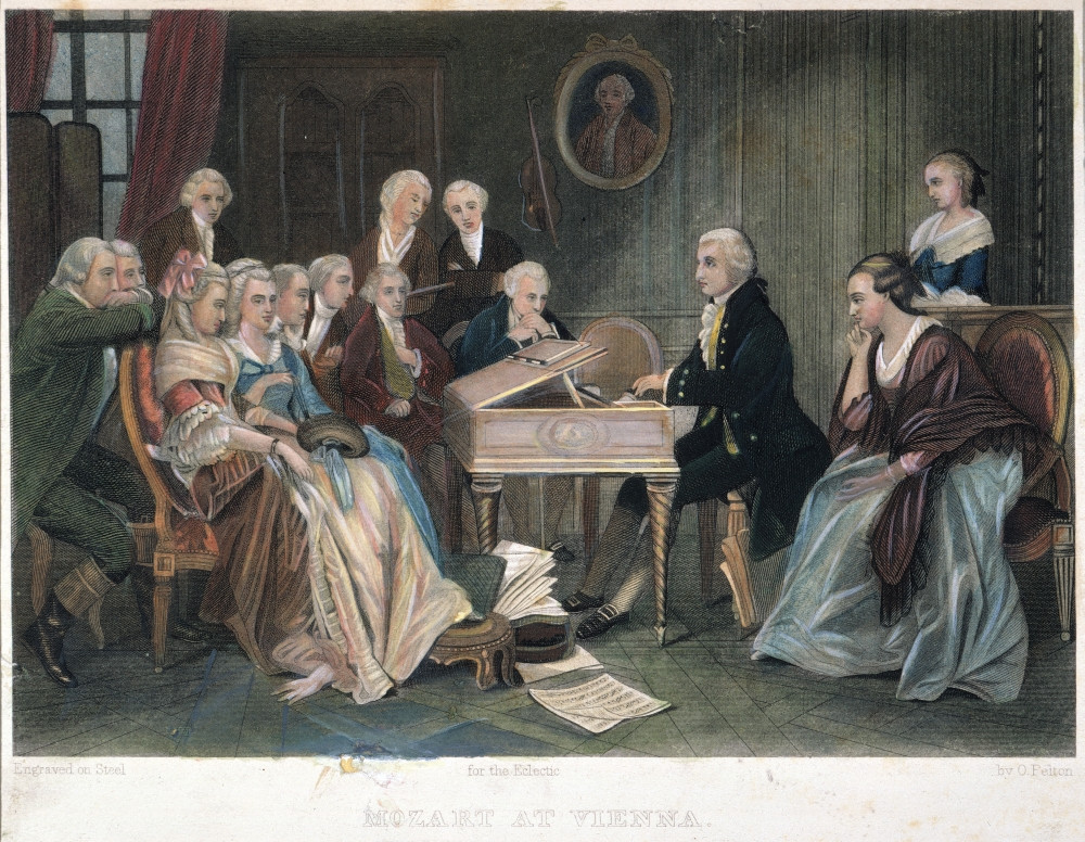 Wolfgang Amadeus Mozart /N(1756-1791). Mozart Playing From The