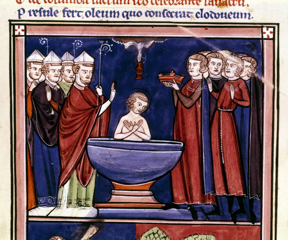 Clovis (C466-511). /Nking Of The Salian Franks, 481-511. The Baptism Of