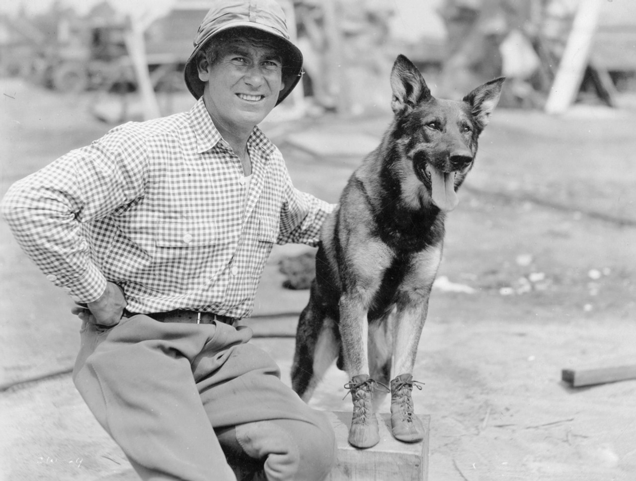 Rin-Tin-Tin (1916-1932). /Namerican Canine Actor. With His Owner, Lee Duncan.  Poster Print by Granger Collection - Item # VARGRC0068216 - Posterazzi