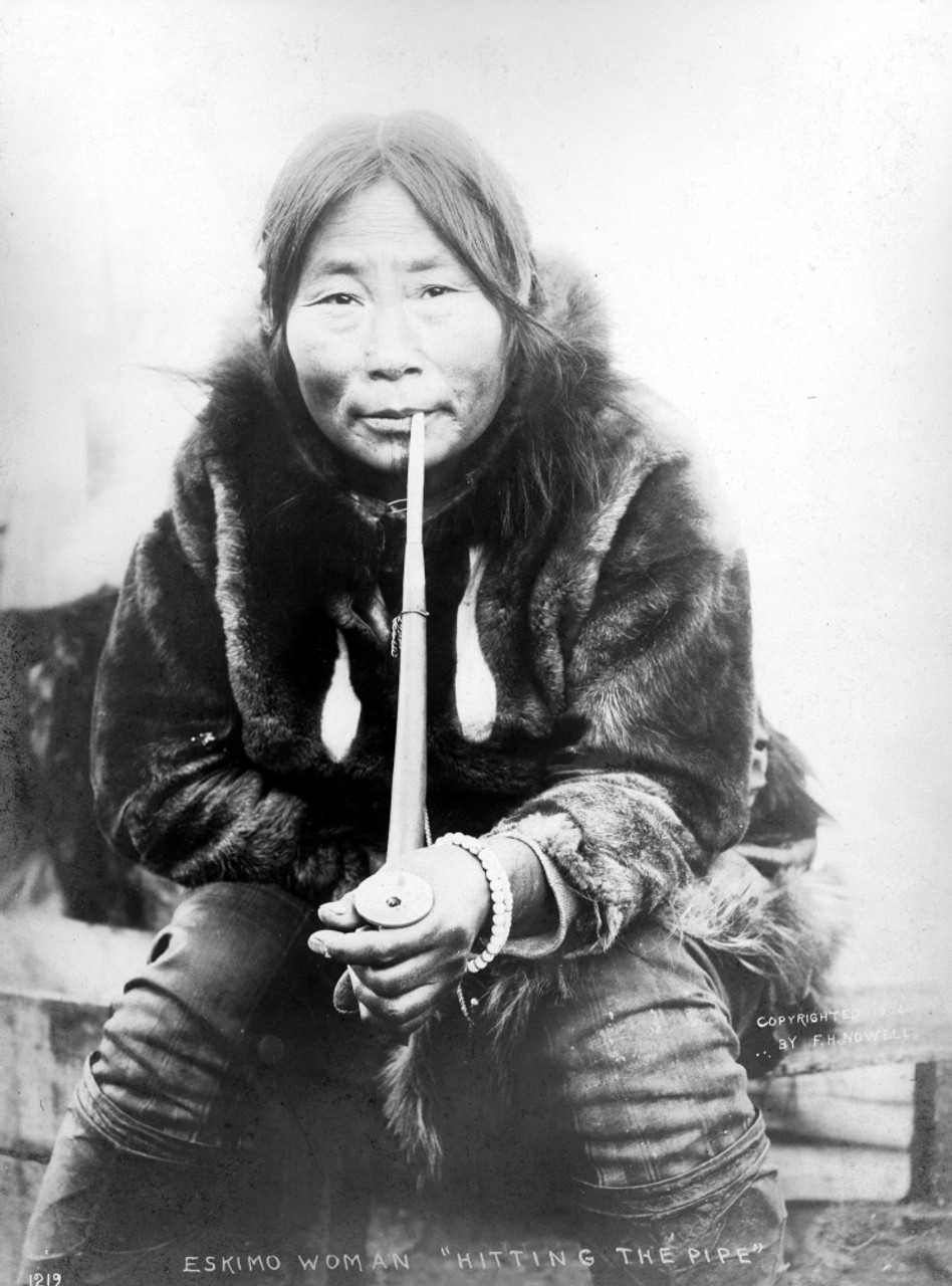 Eskimo Woman In Alaska Nphotographed In 1904 Poster Print By Granger