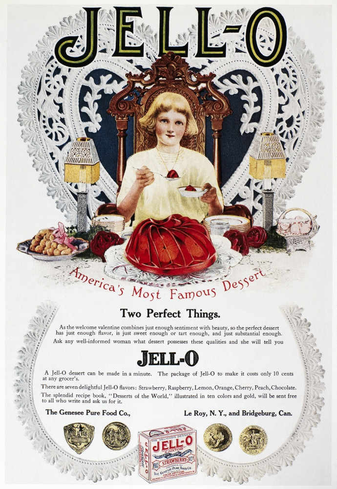 Jell-O Advertisement, 1912. /Namerican Advertisement For Jell-O