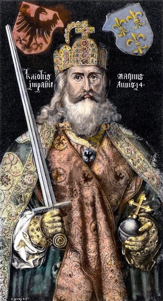 Charlemagne (742-814). /Nking Of The Franks, 768-814, And Emperor