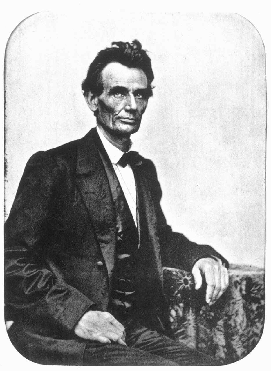 ABRAHAM LINCOLN (1809-1865). 16th President of the United States. On a U.S.  postage stamp, 1960 Photograph by Granger - Fine Art America