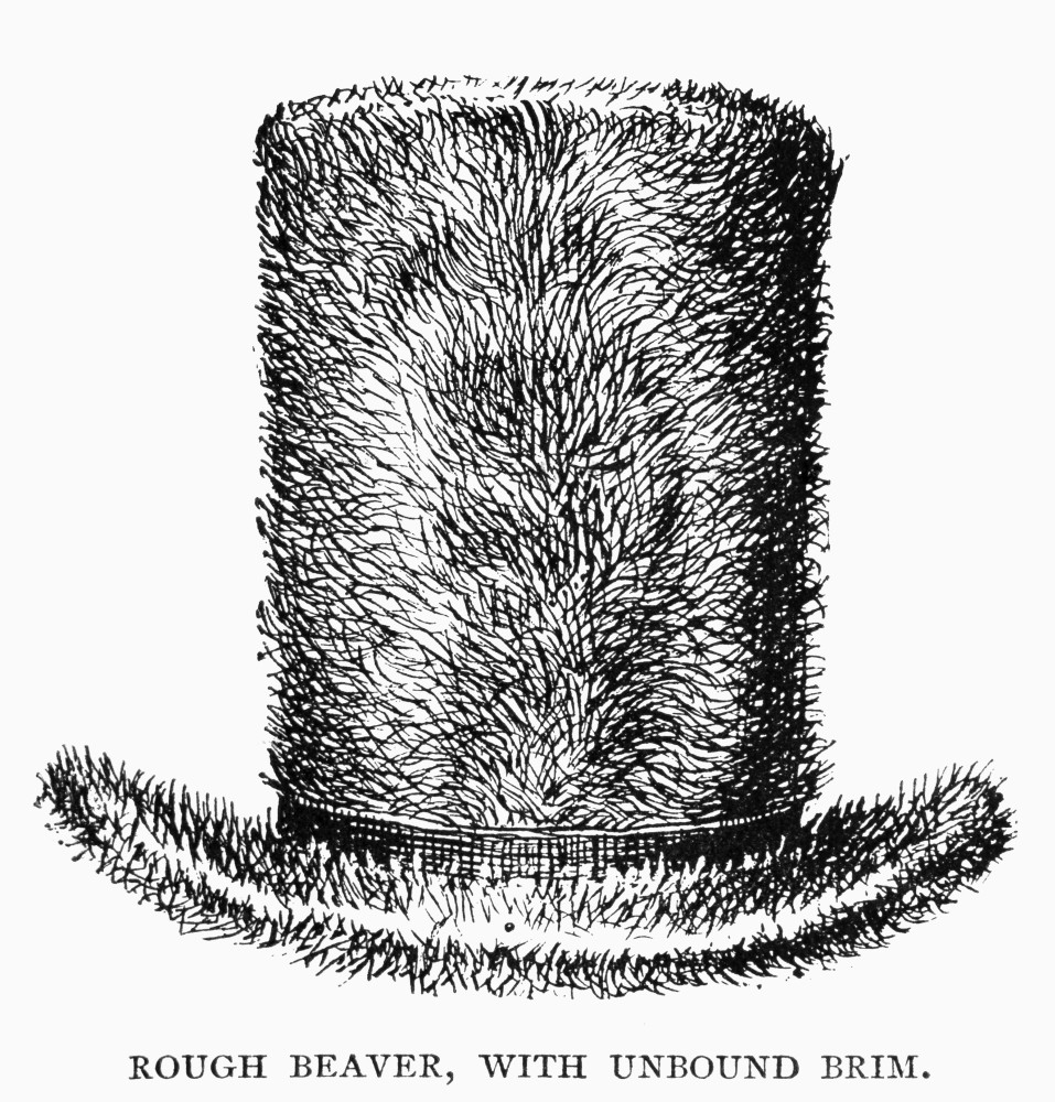 Beaver Hat, C1825. /Nrough Beaver Hat 