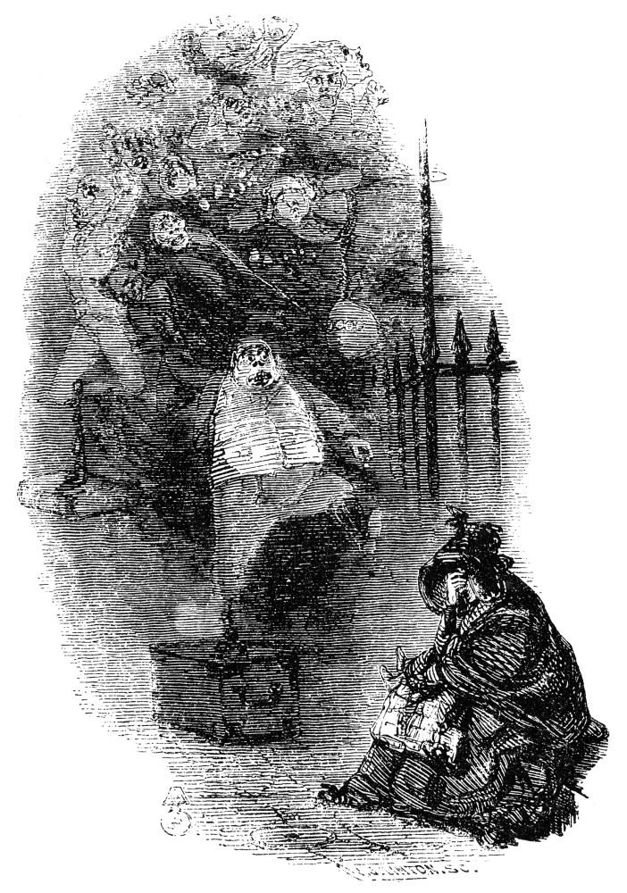 Dickens: Christmas Carol. /N'Ghosts Of Departed Usurers.' Etching