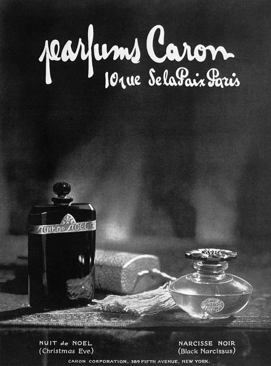 black and white perfume ad