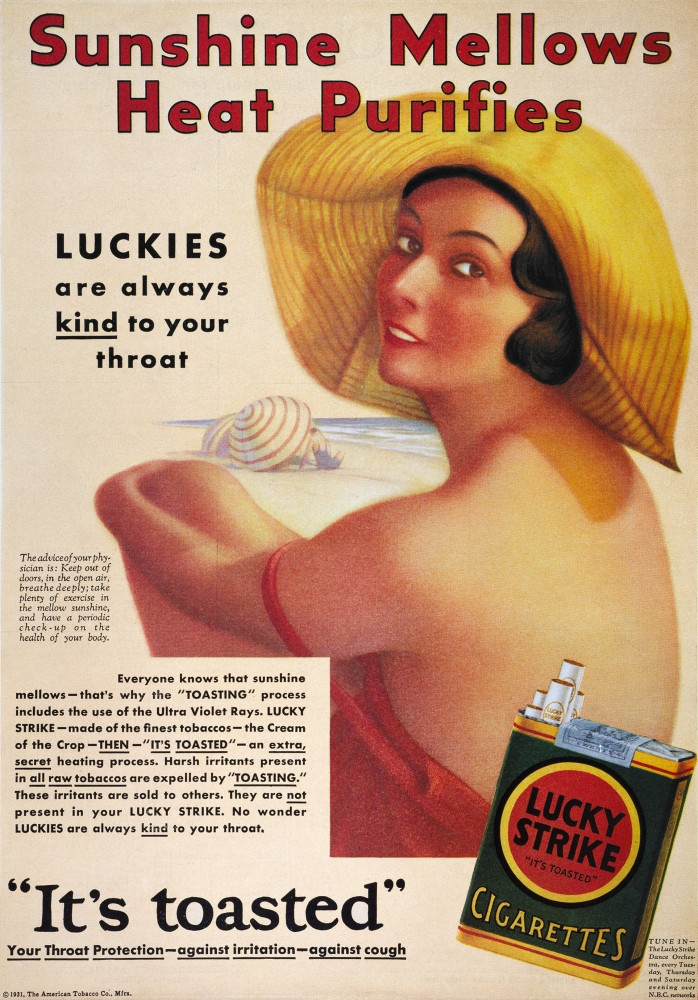Lucky Strike Cigarette Ad. /N