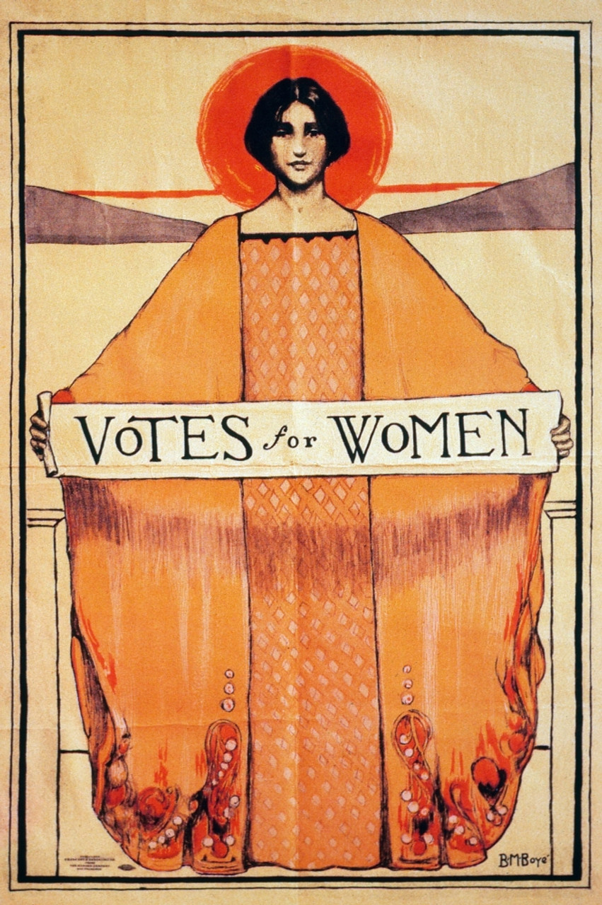 Votes For Women 1911 Namerican Women S Suffrage Poster 1911 Poster Print By Granger