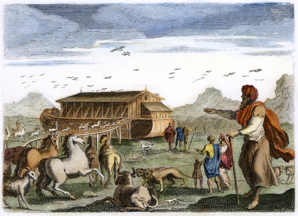 Noah'S Ark, C1800. /Nthe Animals Entering Noah'S Ark (Genesis 7:8