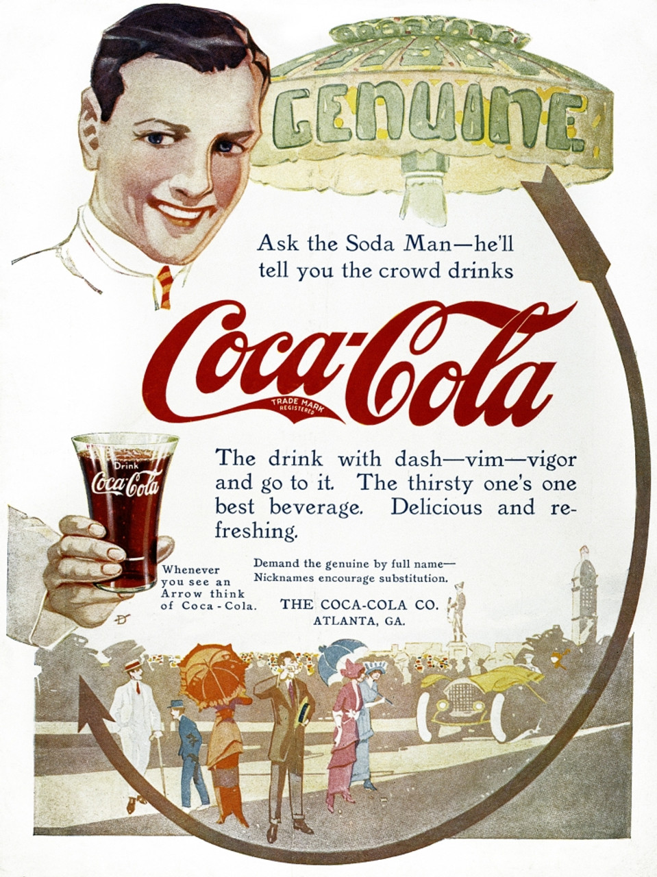 Coca-Cola Ad, 1914. /Namerican Magazine Advertisement. Poster Print by Granger Collection - Item # VARGRC0062080 - Posterazzi coca-cola-ad-1914-namerican-magazine-advertisement-poster-print-by-granger-collection-item-vargrc0062080-posterazzi