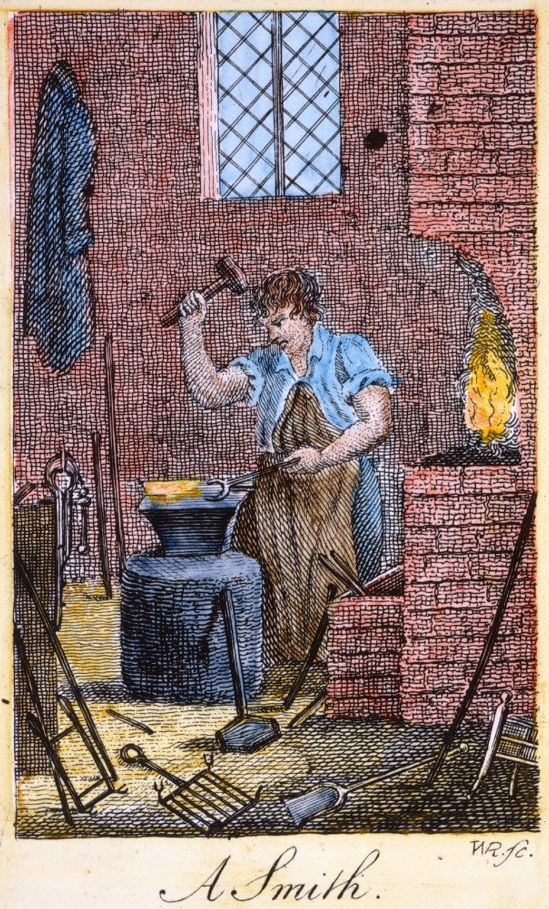 colonial blacksmith clip art