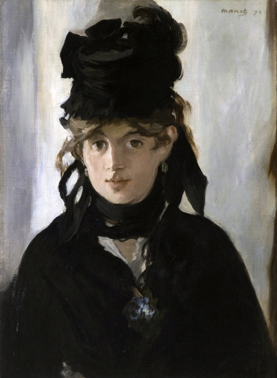 Berthe Morisot (1841-1895). Painter. Oil On Canvas, 1872, Edouard Manet. Poster Print by Granger Collection Item # VARGRC0028226 - Posterazzi