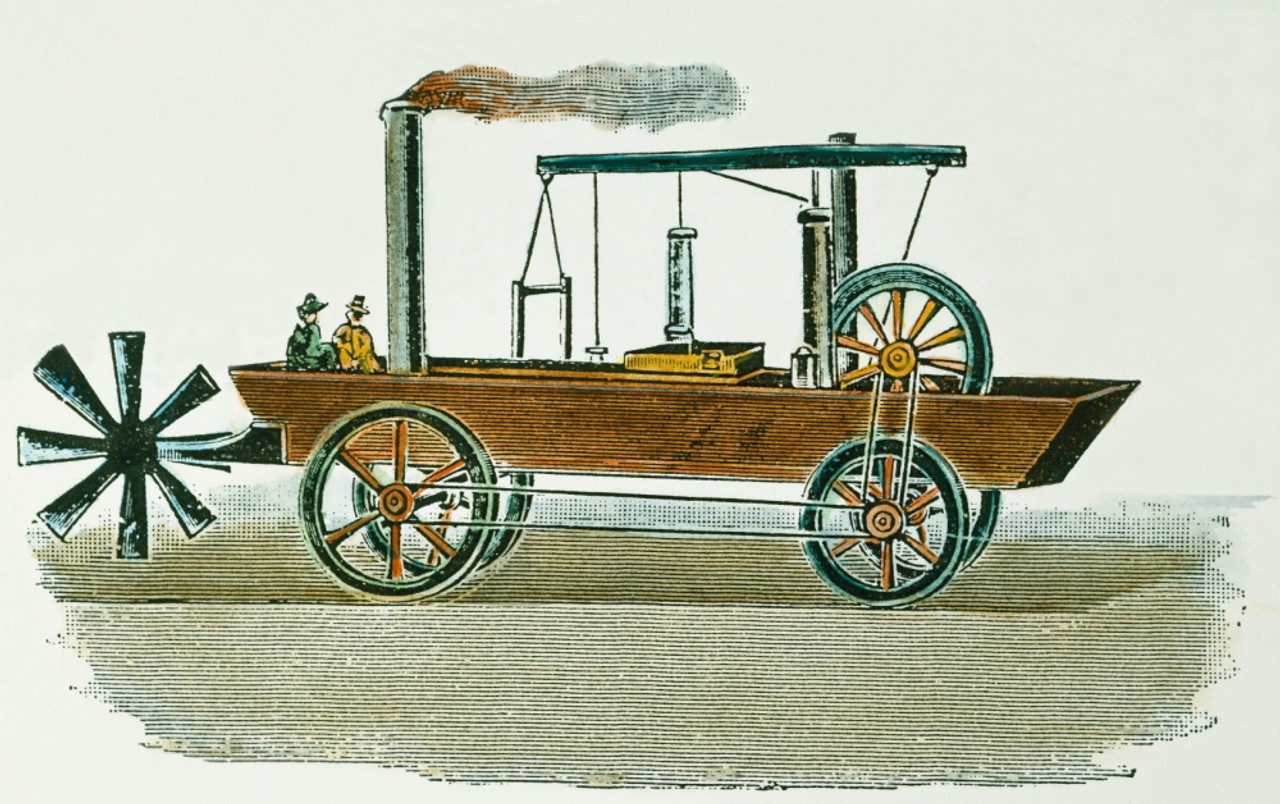 A steam powered vehicle the first vehicle фото 71