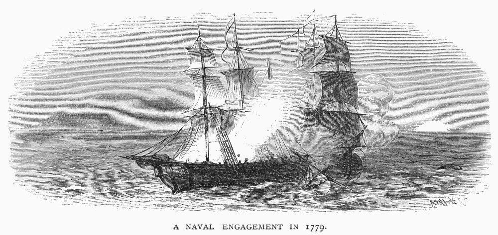Naval Battle, 1779. /Na Naval Engagement During The American  display picture 1