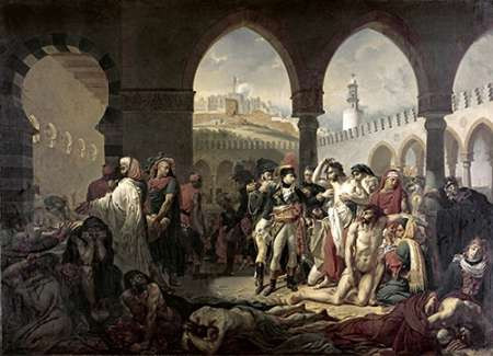 Napoleon Bonaparte Visiting The Plague Stricken at Jaffa Poster