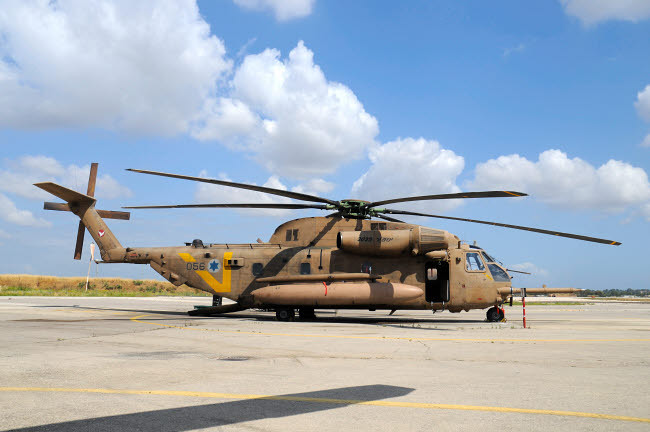 Israeli Air Force CH-53 Yasur 2025 helicopter at Tel Nof Air Base