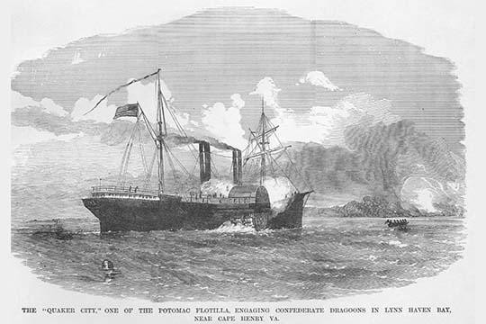 Ship "Quaker City" from the Potomac Flotilla Poster Print by Frank