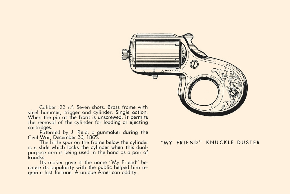 Illustrated page from a book on the history of guns. Poster Print by