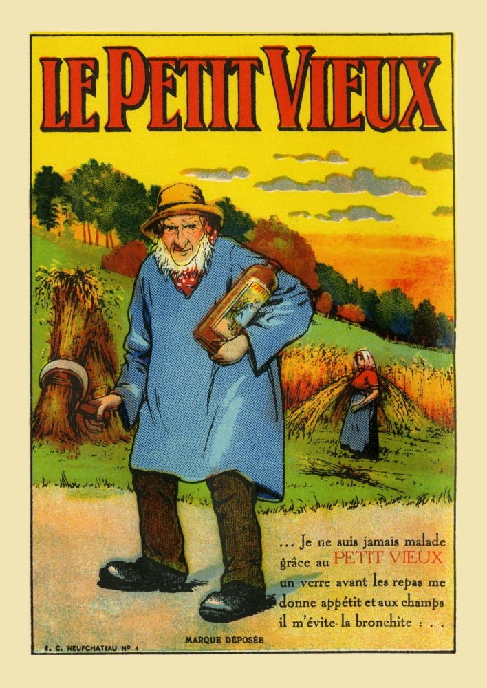 Vintage French Liquor Label To Le Petit Vieux Poster Print By Unknown Item Varbllx Posterazzi