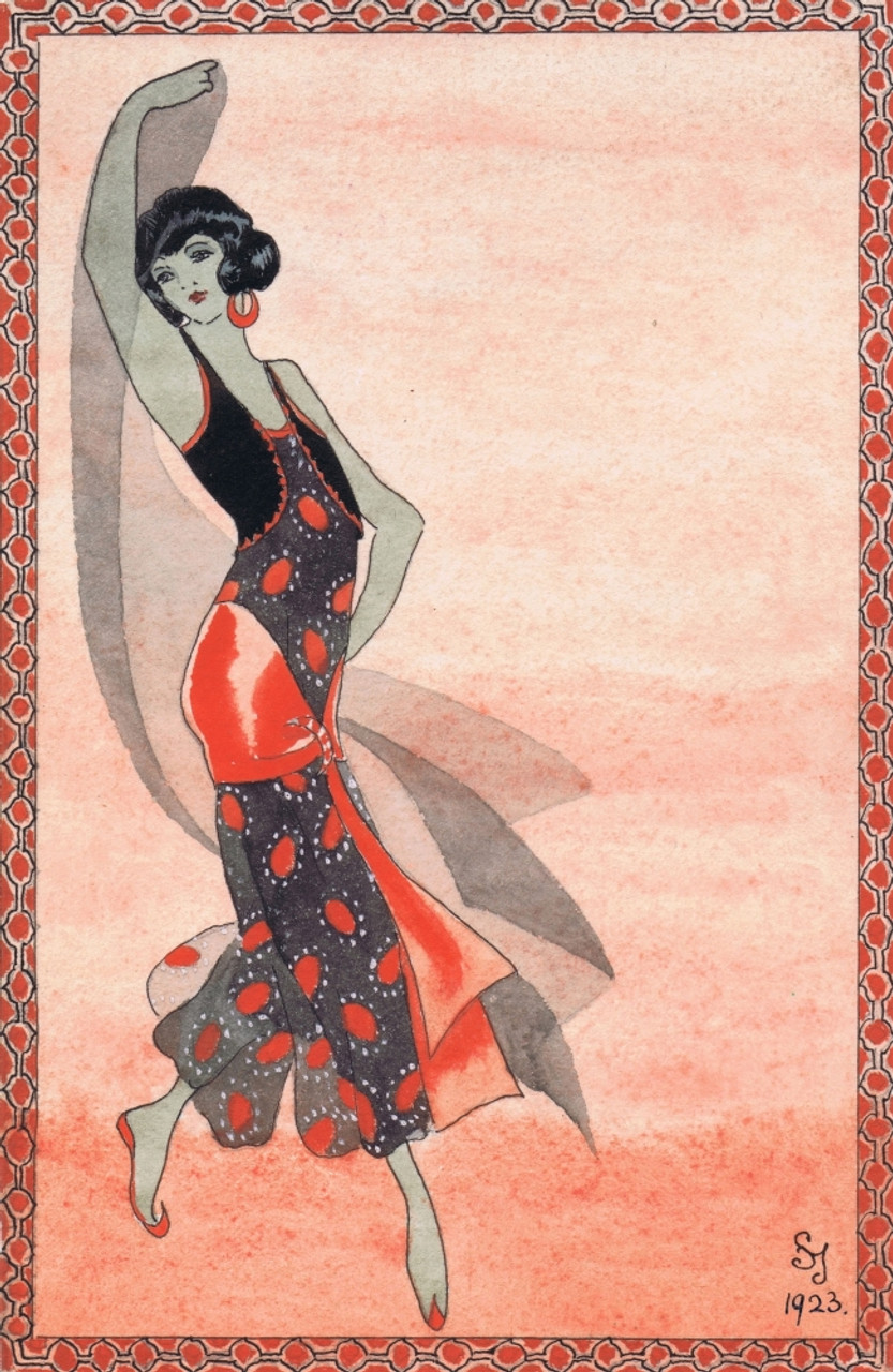 Art Deco Illustration For Oriental Dancer 1920S Poster Print By Mary Evans  / Jazz Age Club Collection - Item # VARMEL10509217