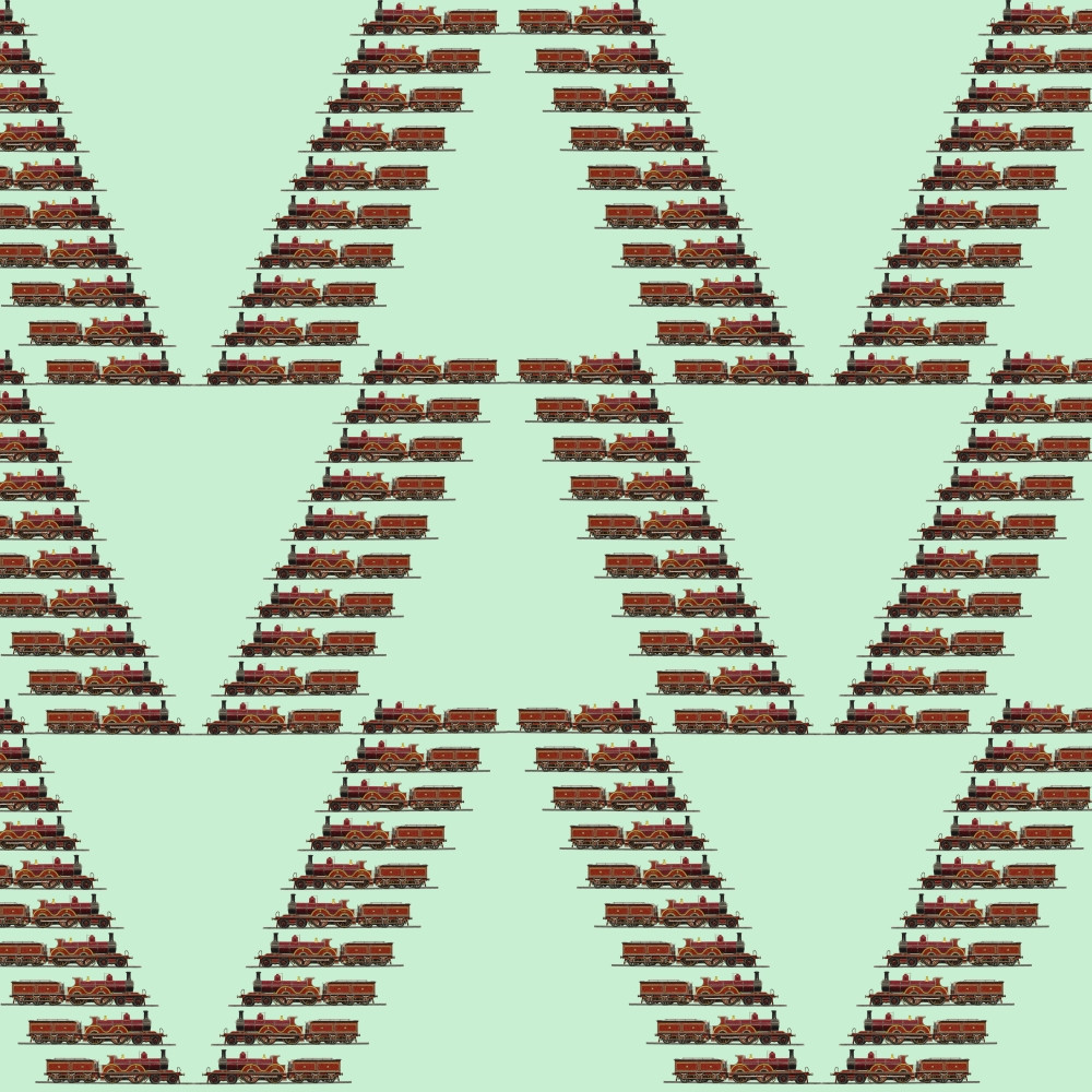 Repeating Pattern - Train / Steam Engine Poster Print By ® Mary Evans ...
