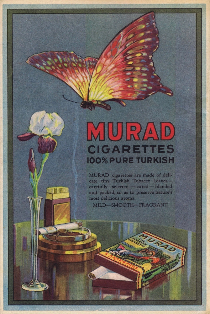 murad cigarette Advert For Murad Turkish Cigarettes 1924 Poster Print By Mary Evans / Jazz  Age Club Collection - Item # VARMEL10509113