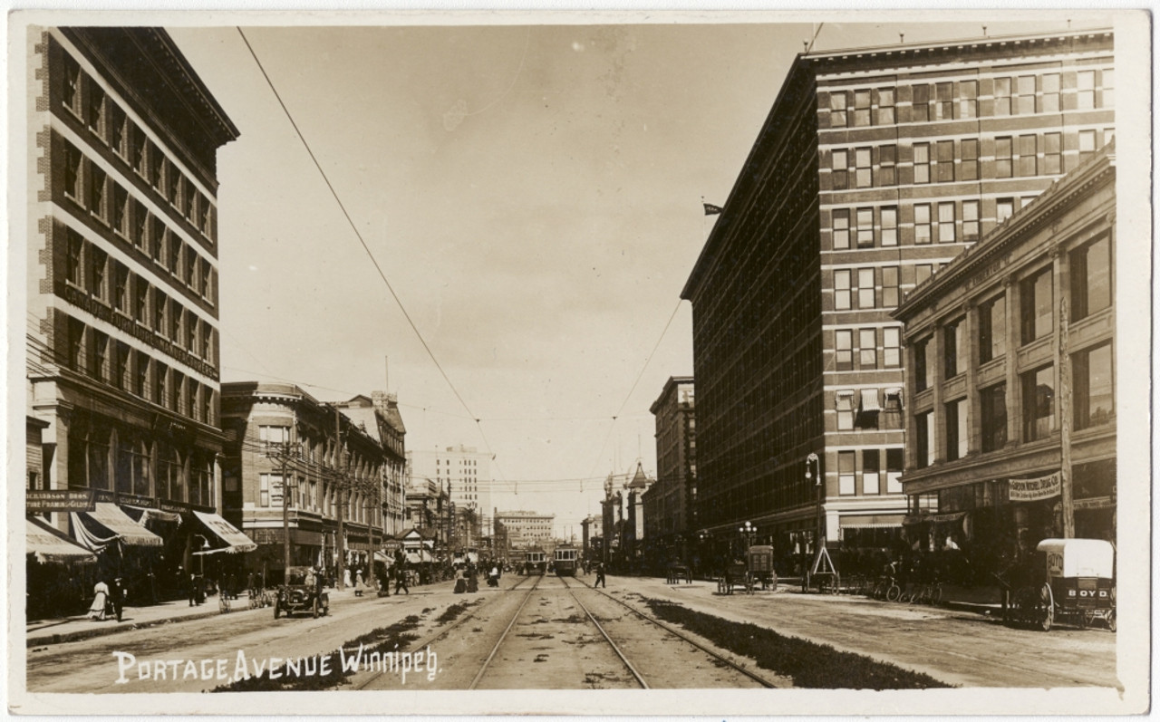 Portage Avenue Winnipeg Manitoba Province Canada Poster Print By