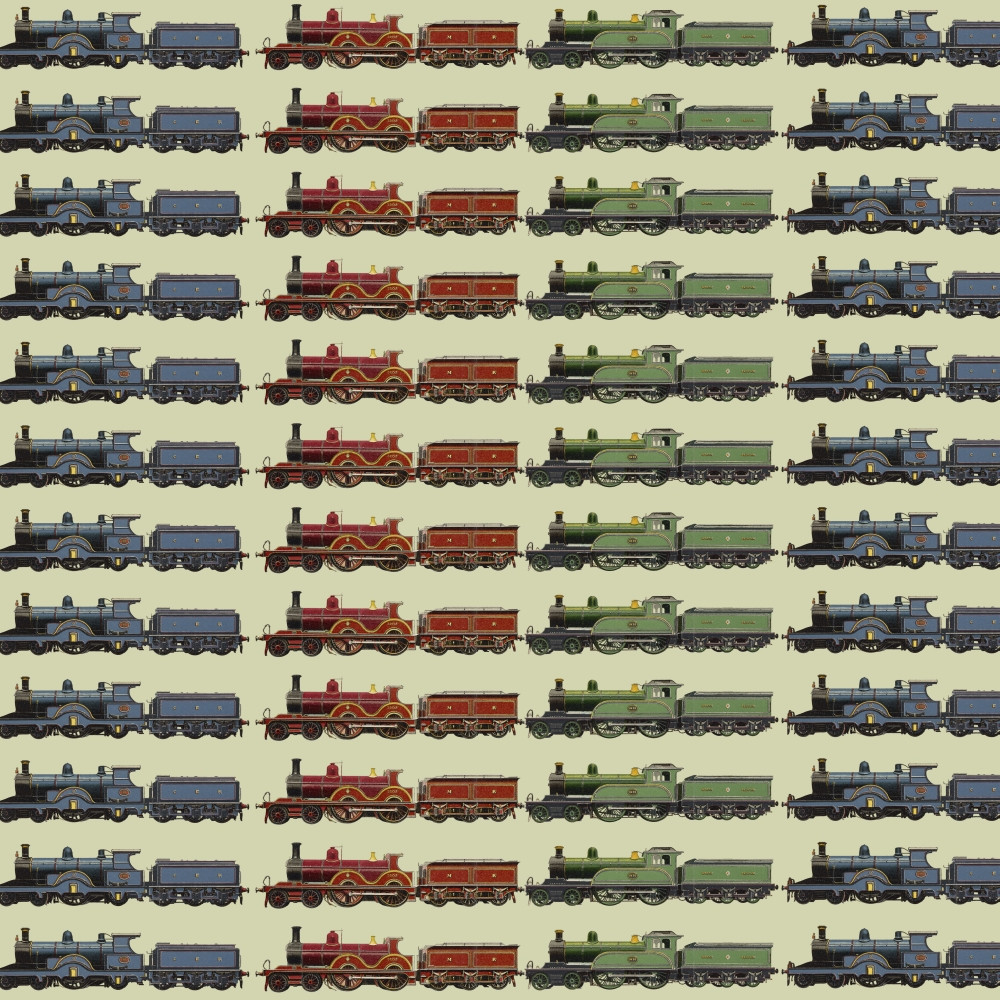 Repeating Pattern - Steam Engines Poster Print By ® Mary Evans Picture ...